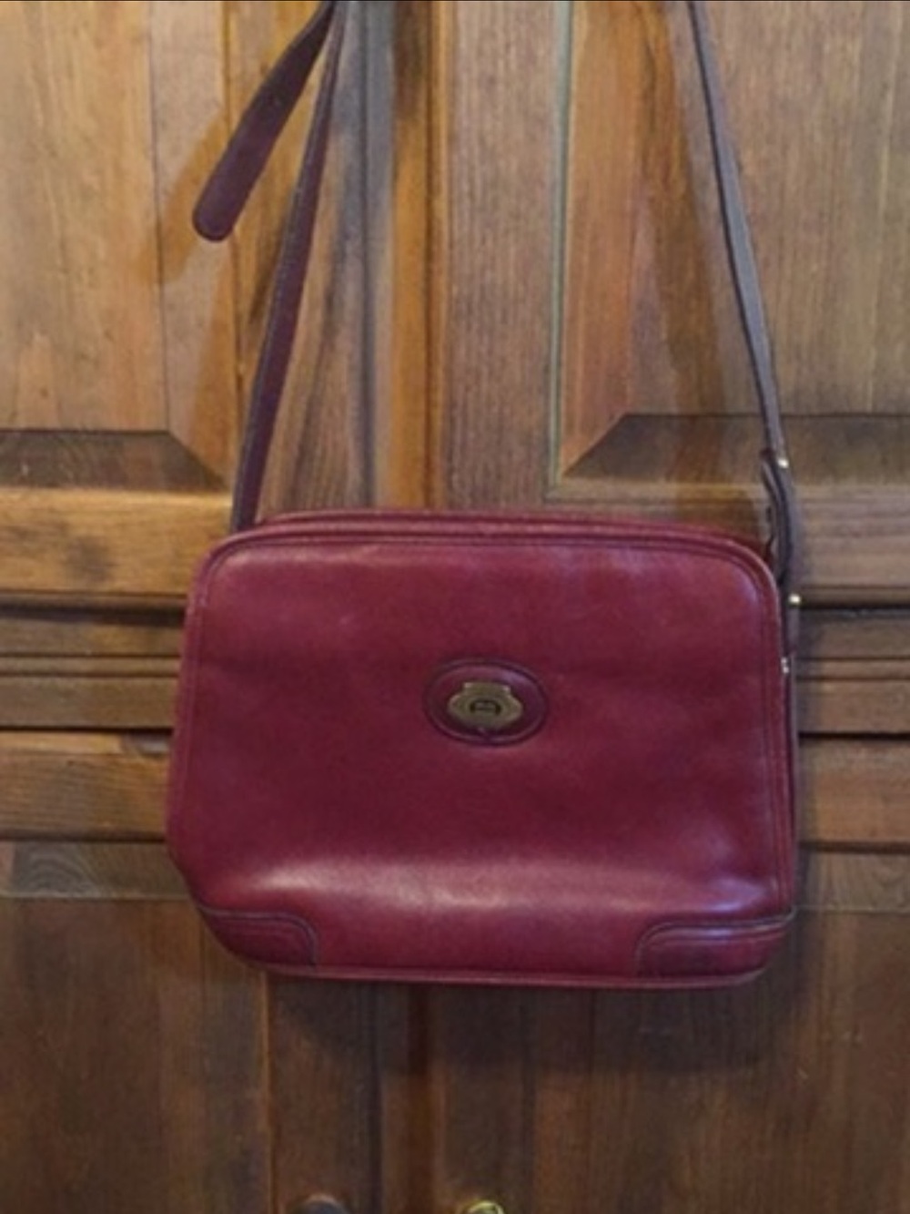 Etienne Aigner Vintage Burgundy Leather Shoulder Bag